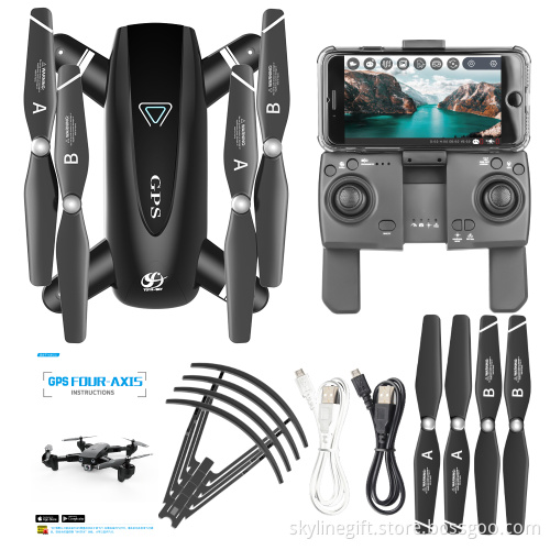 S167 Foldable Profissional Drone with Camera 4K HD Selfie 5G GPS WiFi FPV Wide Angle RC Quadcopter Helicopter Toy E520S SG900
